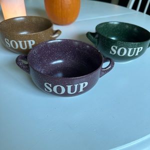 Mulberry Home Collection Soup Bowls SET OF THREE
